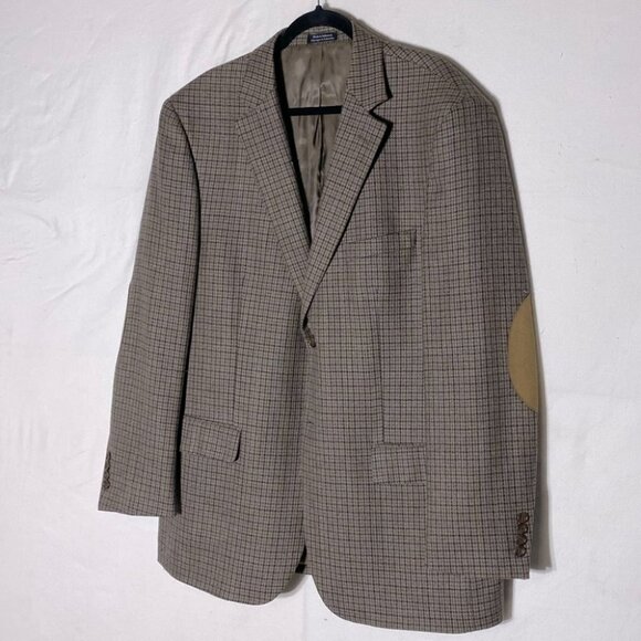 Alfred Sung Moores Luxury Wool Blazer Suit Jacket 46L - Picture 1 of 11